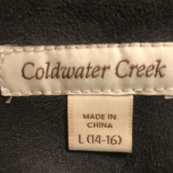 Coldwater Creek Grey Coat Large - Picture 3 of 3